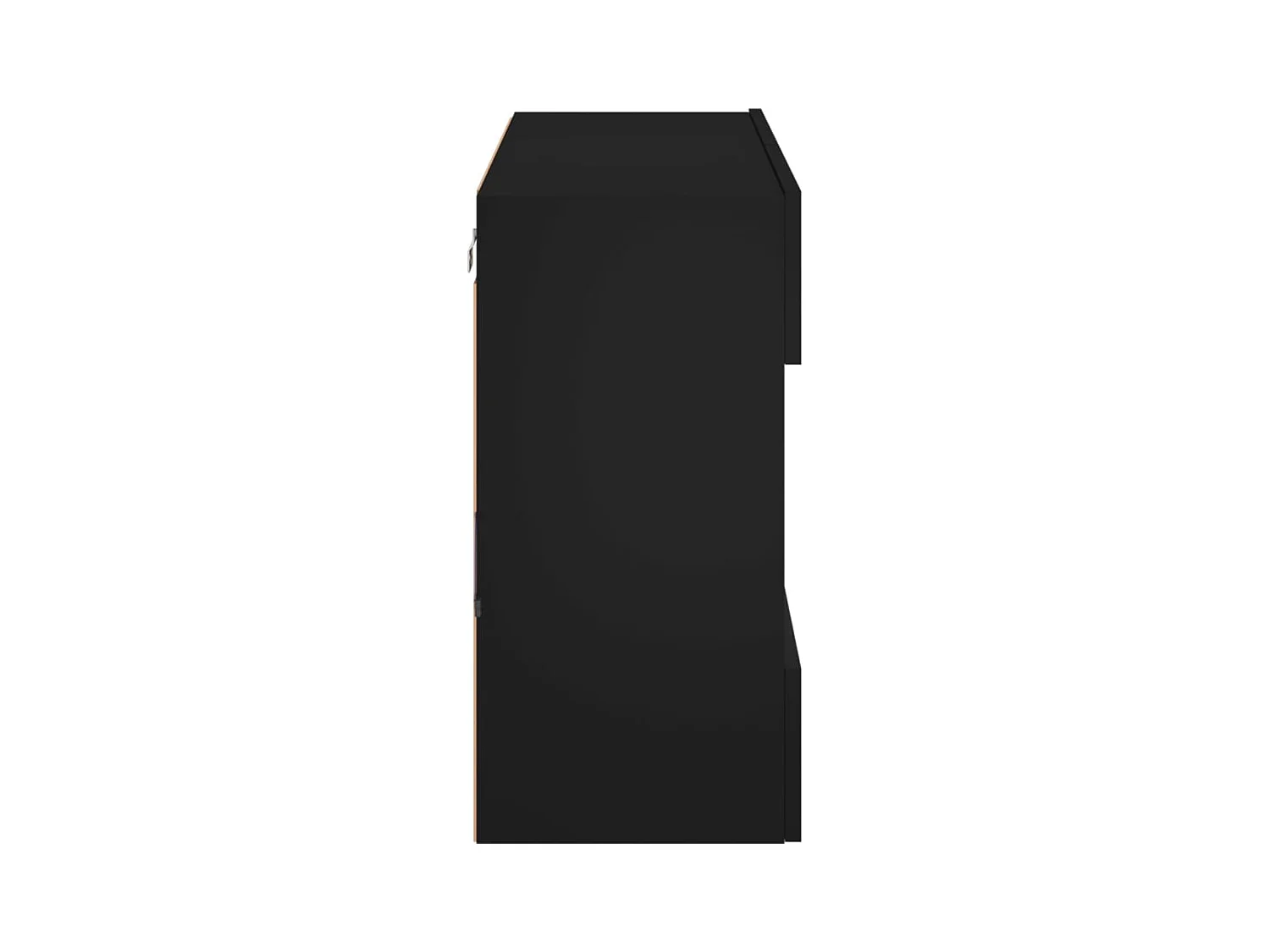 DuBois  Meuble TV mural avec lumières LED noir 78,5x30x60,5 cm