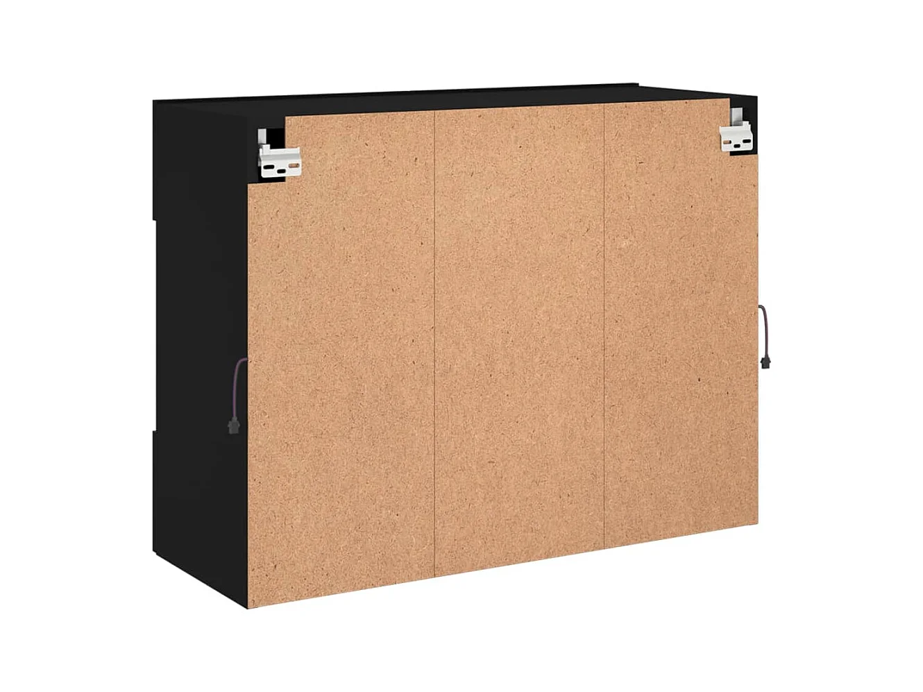 DuBois  Meuble TV mural avec lumières LED noir 78,5x30x60,5 cm