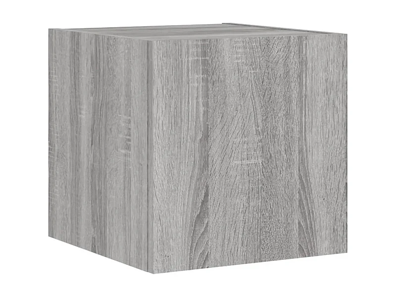 Gerben  Meuble TV mural avec lumières LED sonoma gris 30,5x35x30 cm