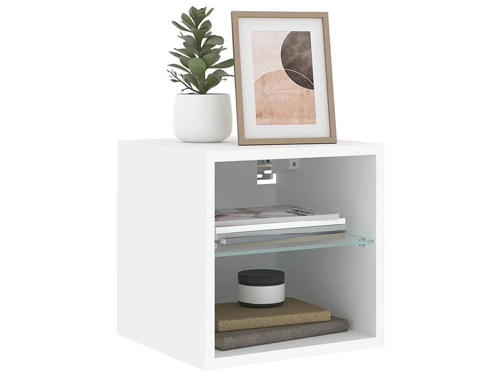 Hans  Tv-meubel met LED-verlichting 30x28,5x30 cm wit