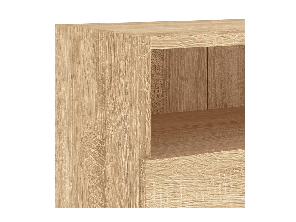 Sil  Meuble TV mural chêne sonoma 100x30x30 cm bois d'ingénierie