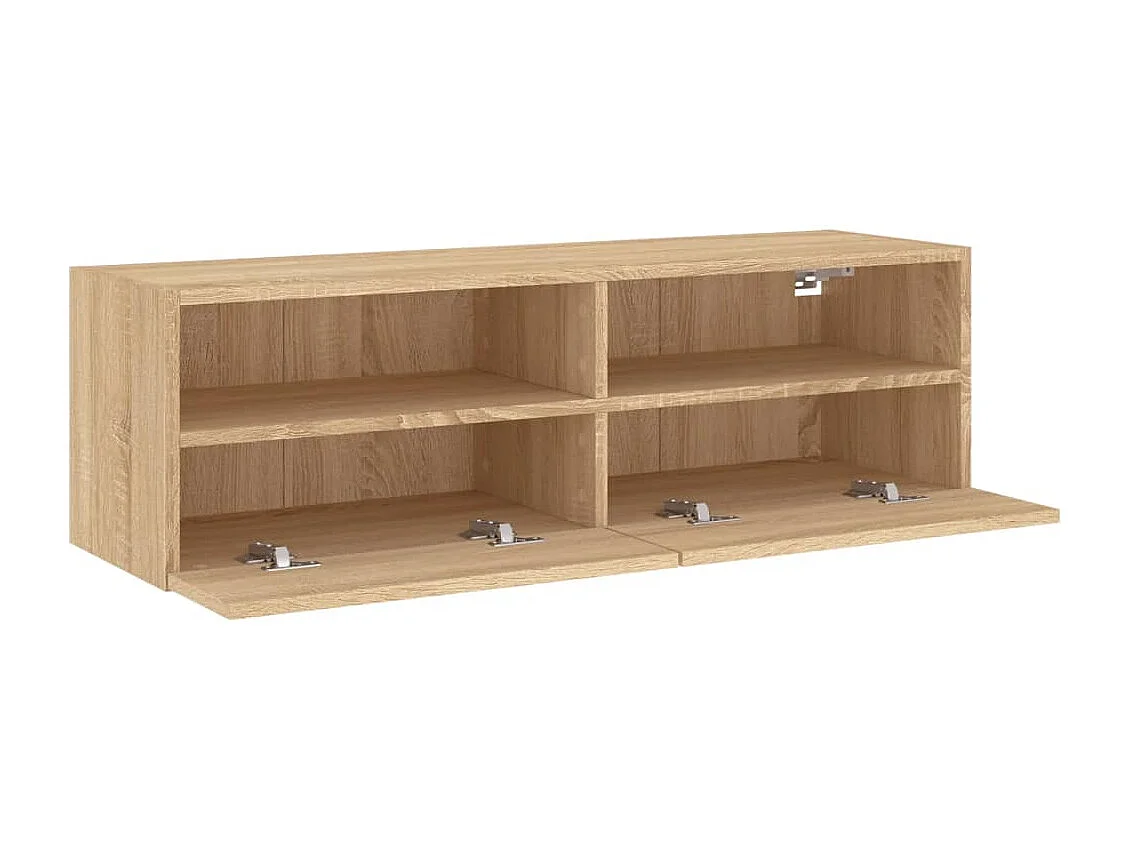 Sil  Tv-wandmeubel 100x30x30 cm bewerkt hout sonoma eikenkleurig