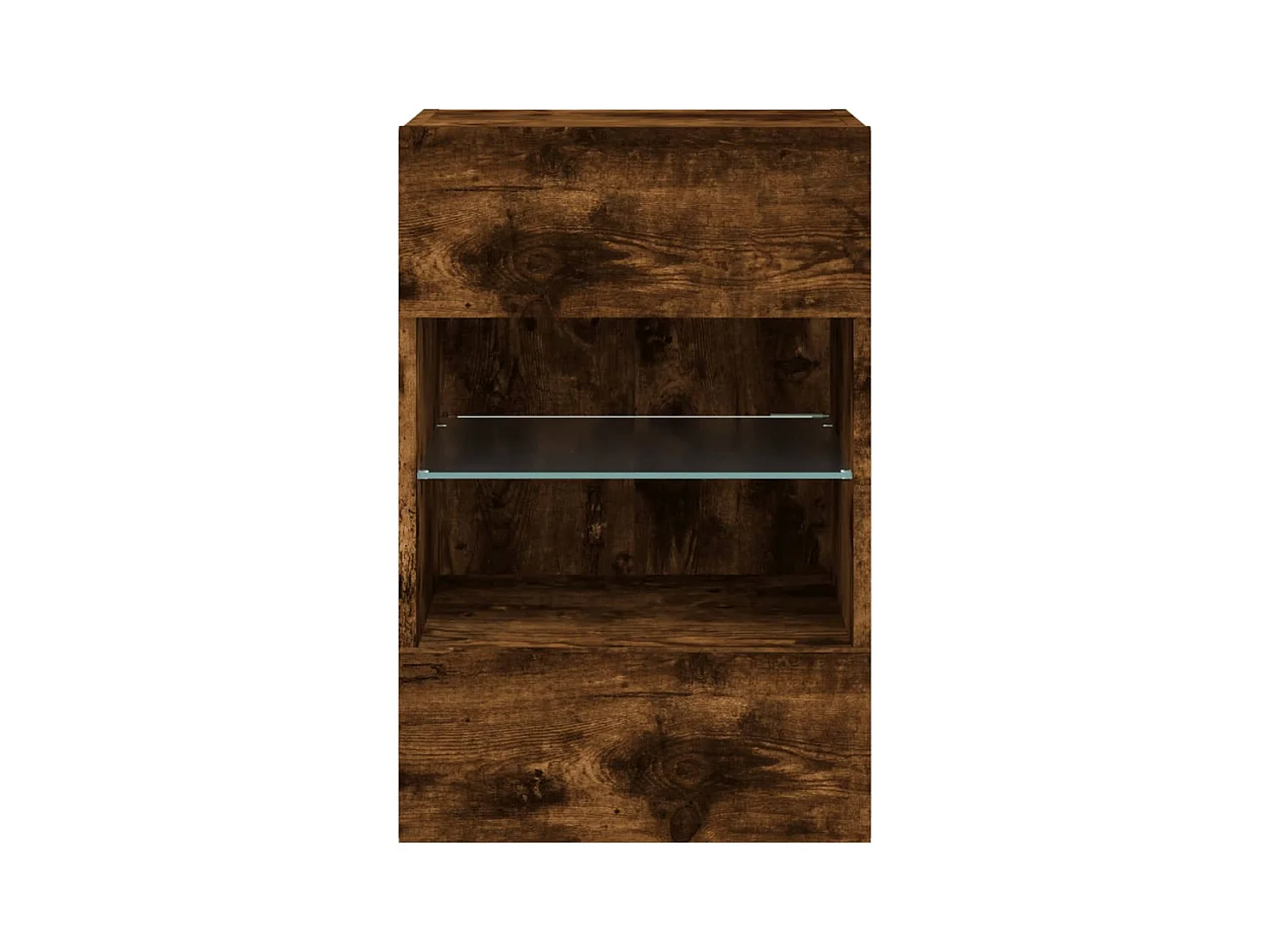 Prolenta Premium -  Meubles TV muraux et lumières LED 2pcs chêne fumé 40x30x60,5 cm