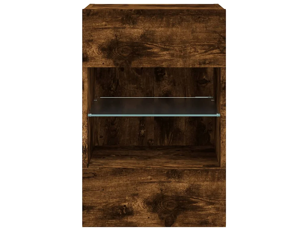 Prolenta Premium -  Tv-wandmeubels met LED 2 st 40x30x60,5 cm gerookt eikenkleurig