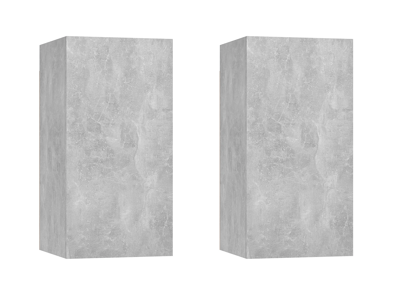 Hoeselt  Tv-meubelen 2 st 30,5x30x60 cm bewerkt hout betongrijs