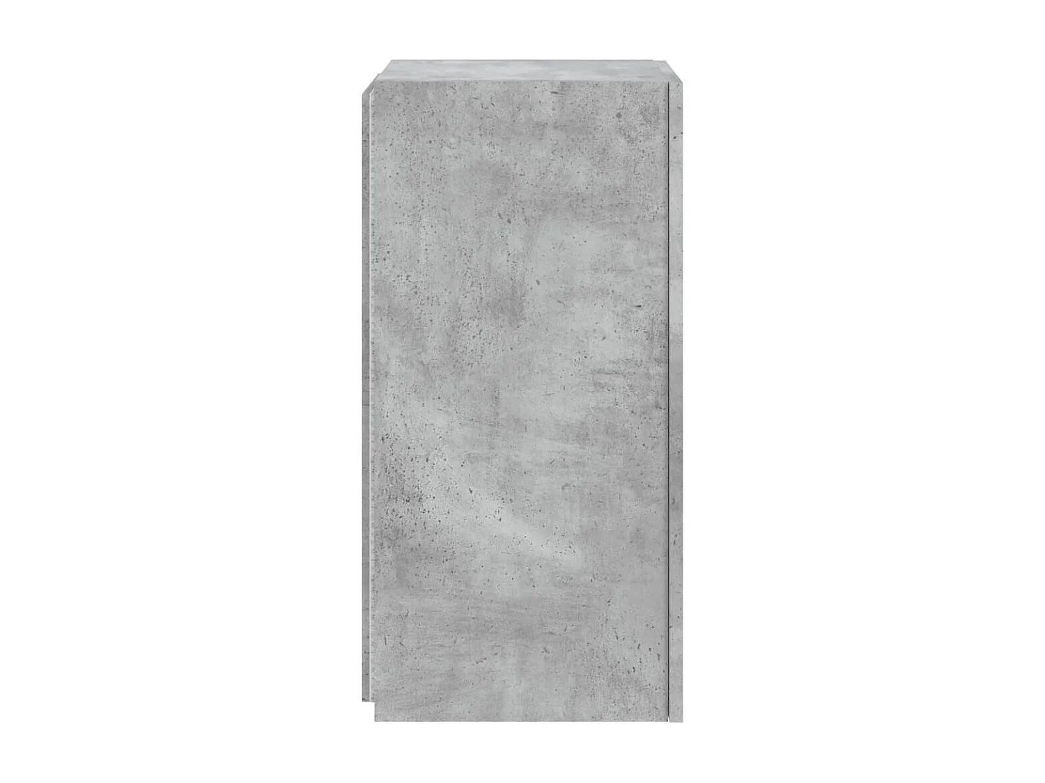 Gerben  Mueble de TV de pared con luces LED gris hormigón 30,5x35x70 cm