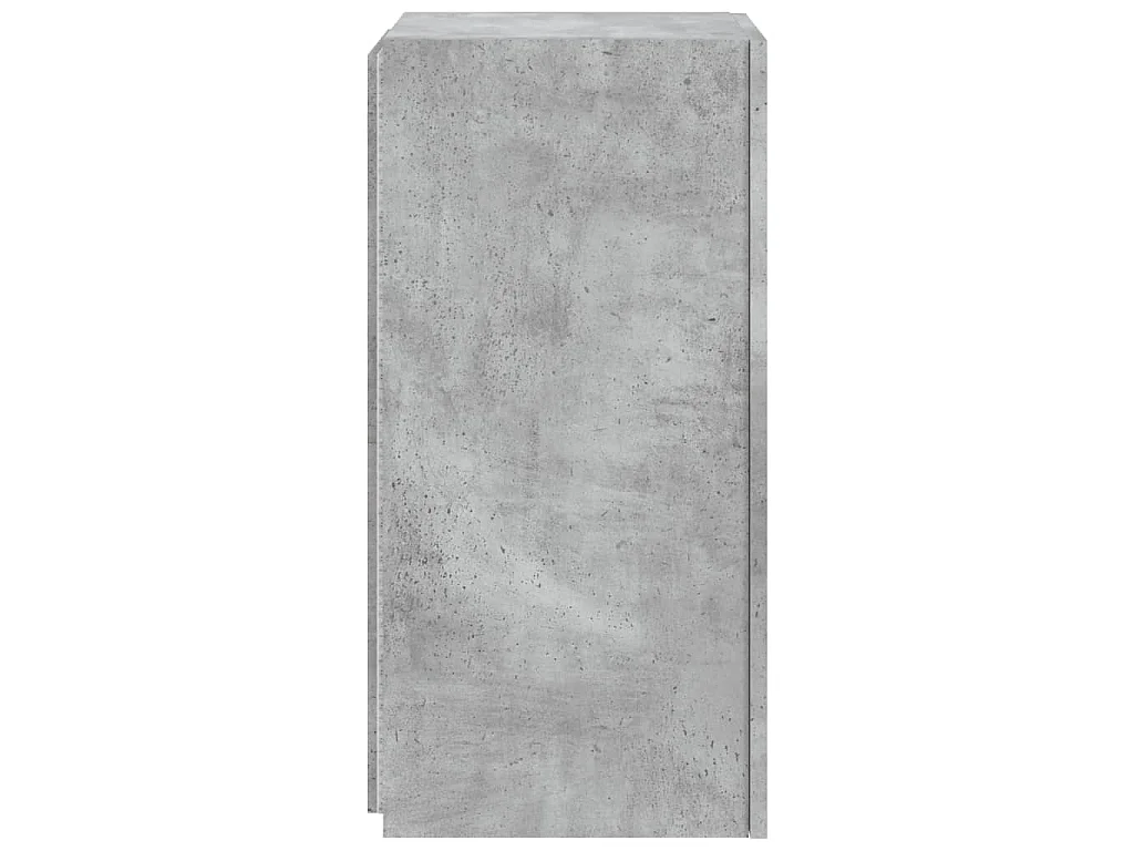 Gerben  Tv-wandmeubel met LED-verlichting 30,5x35x70 cm betongrijs