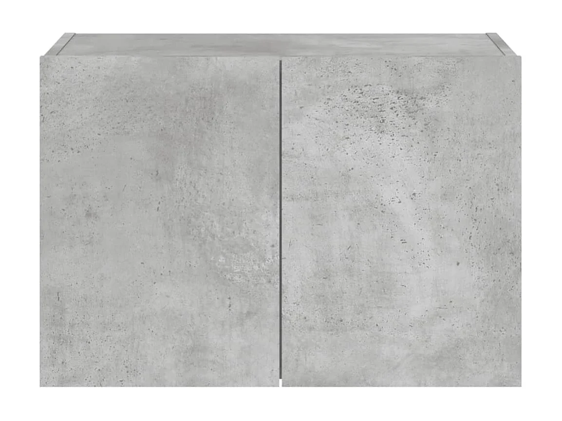 Gerben  Tv-wandmeubel met LED-verlichting 60x35x41 cm betongrijs