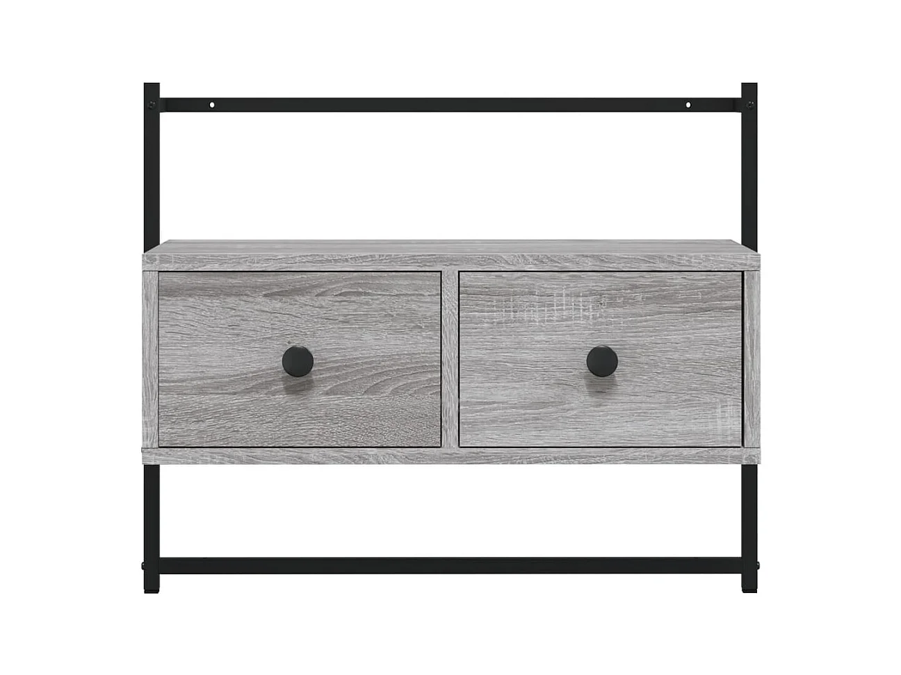 Randers  Meuble TV mural sonoma gris 60,5x30x51 cm bois d'ingénierie
