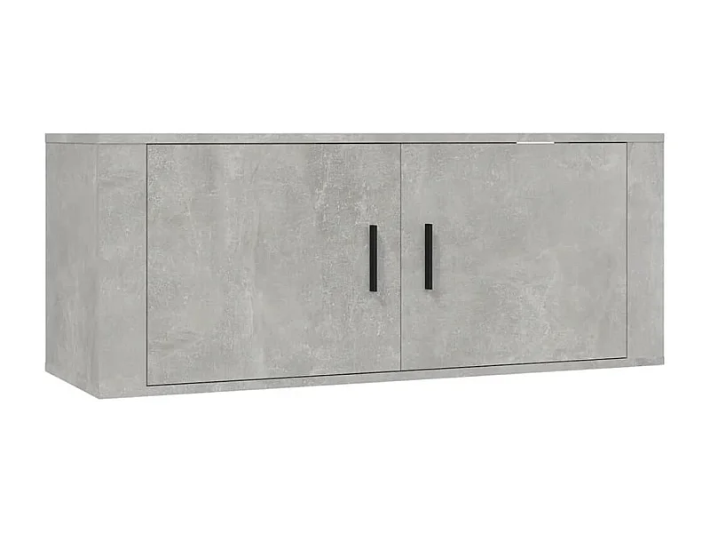 Murk  Meuble TV mural Gris béton 100x34,5x40 cm