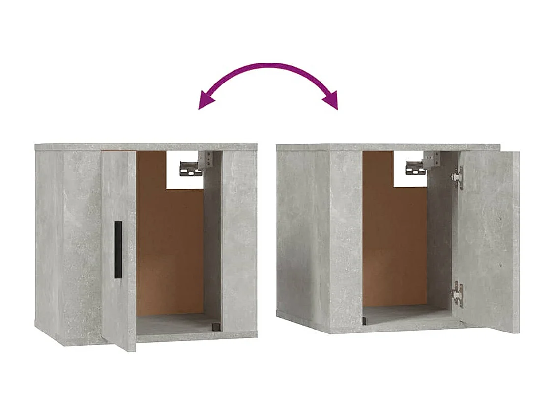 Murk  Mueble para TV de pared gris hormigón 40x34,5x40 cm