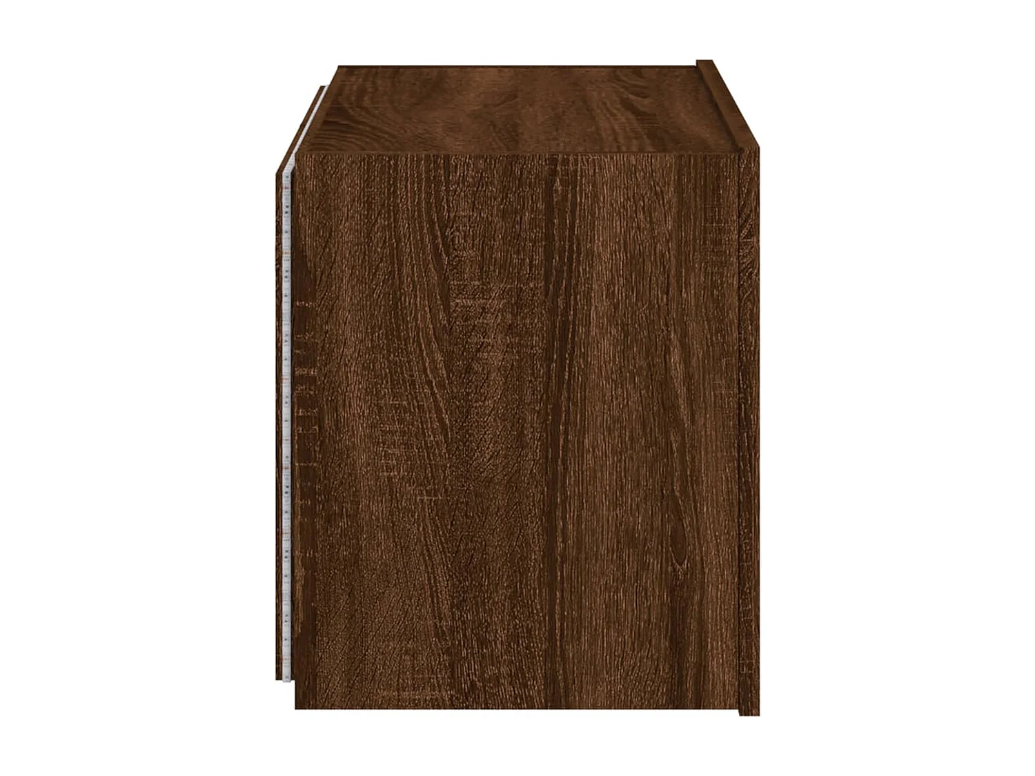 Gerben  Mueble de TV de pared con luces LED marrón roble 60x35x41 cm