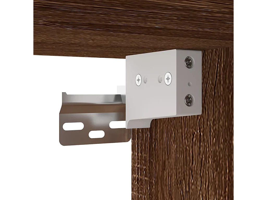 Murk  Muebles para TV de pared 2 uds roble marrón 40x34,5x60 cm