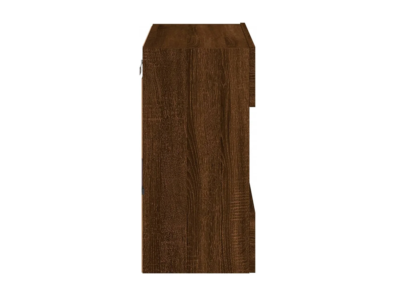 DuBois  Mueble TV de pared con luces LED roble marrón 58,5x30x60,5 cm