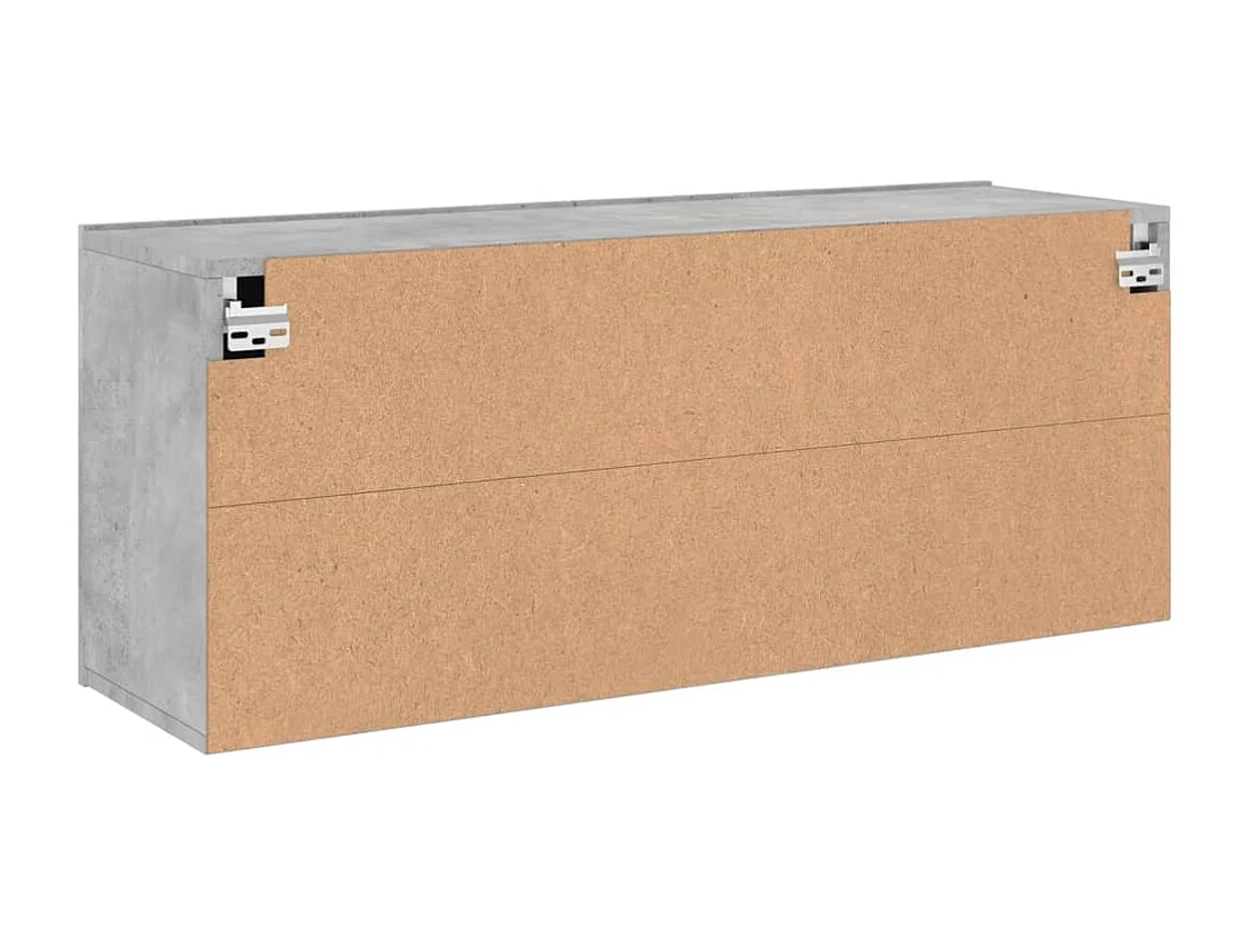 American Canyon  Mueble para TV de pared gris hormigón 100x30x41 cm
