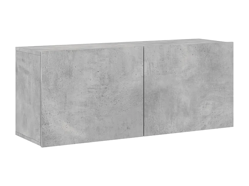 American Canyon  Meuble TV mural gris béton 100x30x41 cm