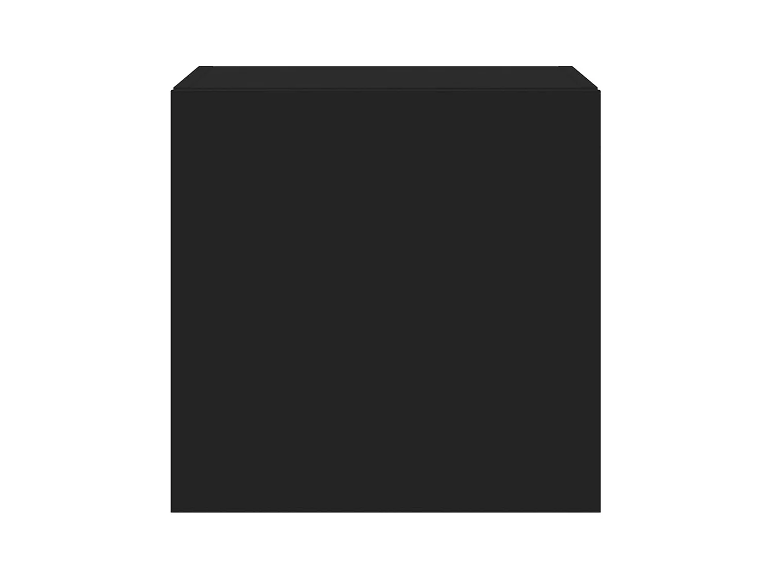 Gerben  Meuble TV mural avec lumières LED noir 40,5x35x40 cm