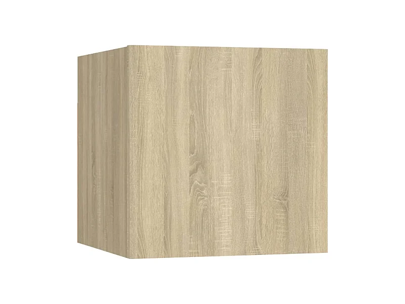Ahakista  Meuble TV mural Chêne sonoma 30,5x30x30 cm