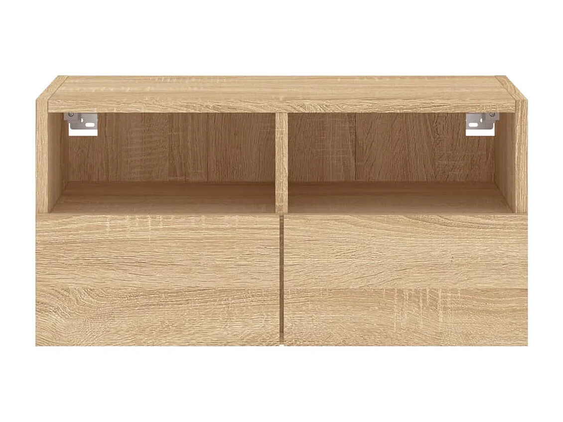Sil  Mueble de TV de pared madera ingeniería roble Sonoma 60x30x30cm