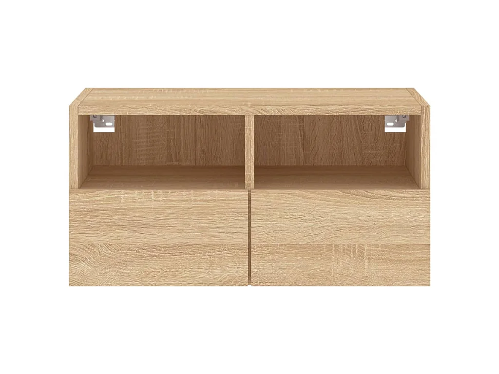 Sil  Meuble TV mural chêne sonoma 60x30x30 cm bois d'ingénierie