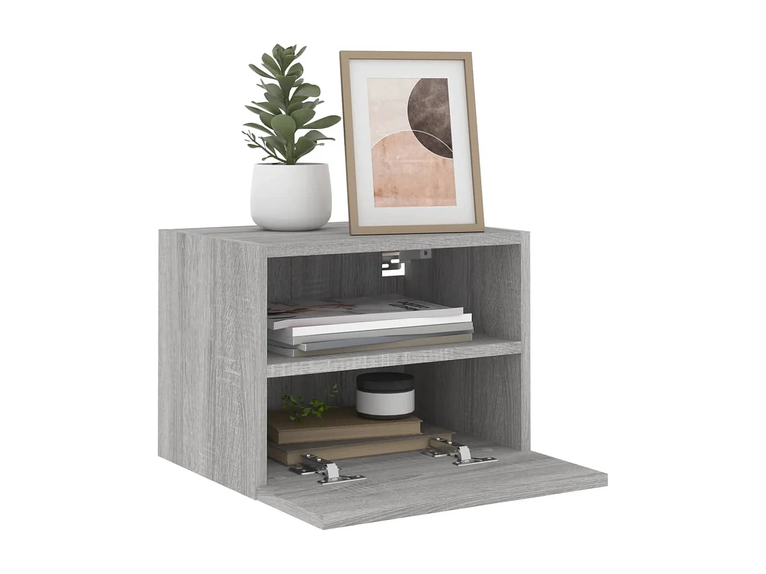 Sil  Meubles TV muraux 2pcs sonoma gris 40x30x30cm bois d'ingénierie