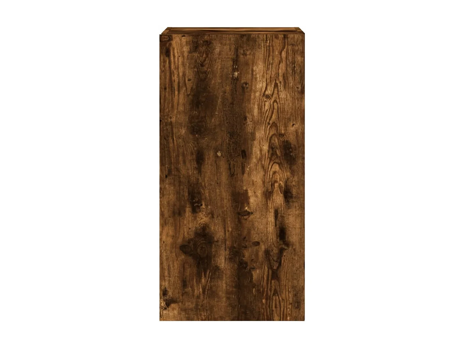 Gerben  Mueble de TV de pared con luces LED roble ahumado 30,5x35x80 cm