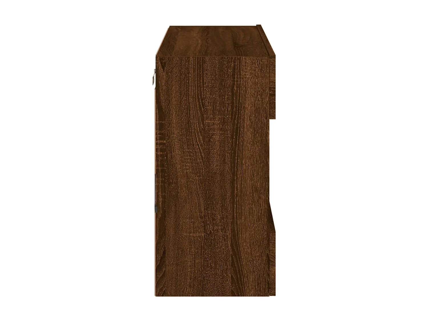 DuBois  Mueble TV de pared con luces LED roble marrón 78,5x30x60,5 cm