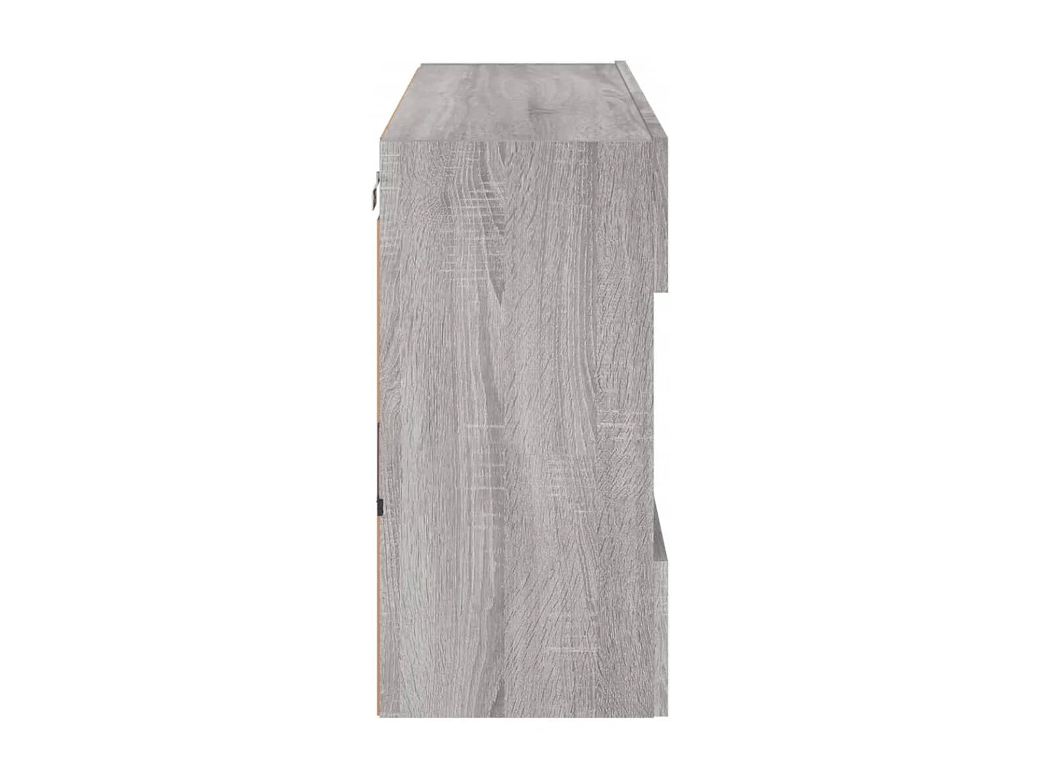 DuBois  Mueble de TV de pared con luces LED gris Sonoma 98,5x30x60,5 cm