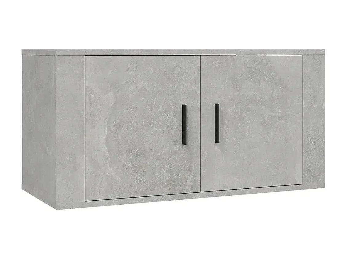 Murk  Mueble para TV de pared gris hormigón 80x34,5x40 cm