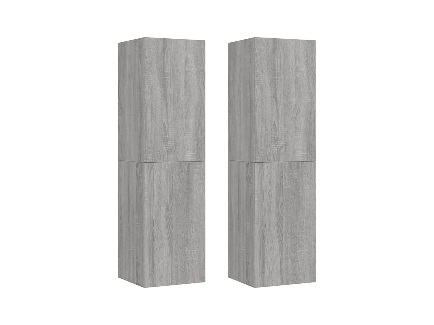 Hoeselt  Meubles TV muraux 2 pcs Sonoma gris 30,5x30x110 cm