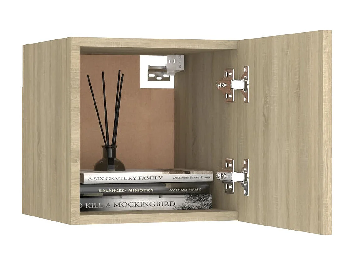 Ahakista  Meubles TV muraux 2 pcs Chêne sonoma 30,5x30x30 cm