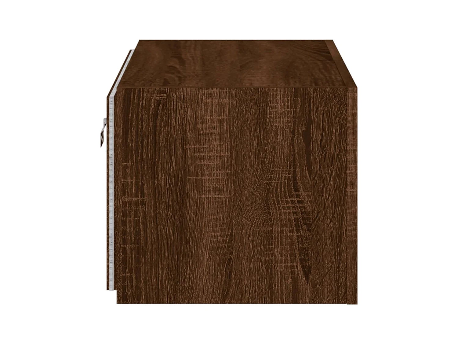 Gerben  Mueble de TV de pared con luces LED roble marrón 60x35x31 cm