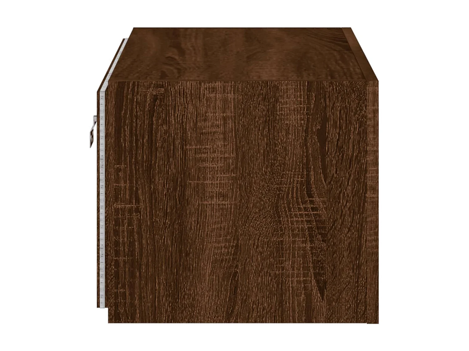 Gerben  Mueble de TV de pared con luces LED roble marrón 60x35x31 cm