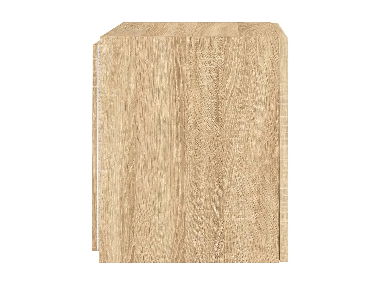 Gerben  Muebles de TV pared luces LED 2 uds roble Sonoma 40,5x35x40 cm