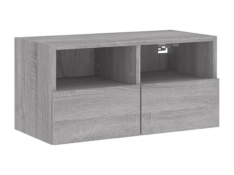 Sil  Tv-wandmeubel 60x30x30 cm bewerkt hout grijs sonoma eikenkleur