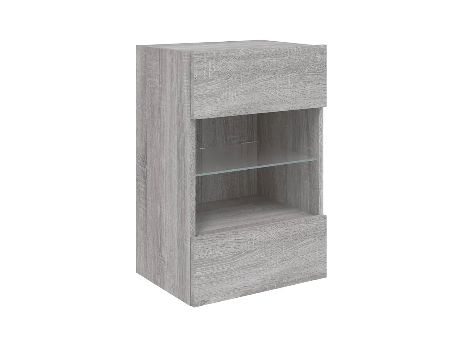 DuBois  Meuble TV mural avec lumières LED sonoma gris 40x30x60,5 cm