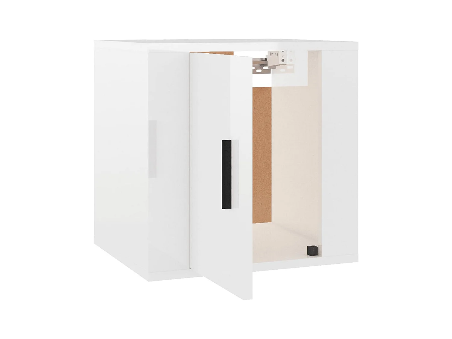 Murk  Mueble para TV de pared blanco brillante 40x34,5x40 cm