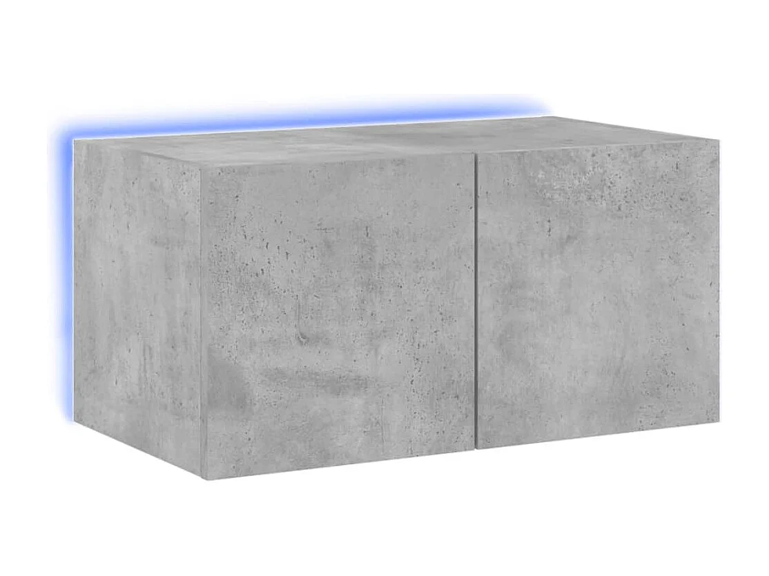 Gerben  Tv-wandmeubel met LED-verlichting 60x35x31 cm betongrijs
