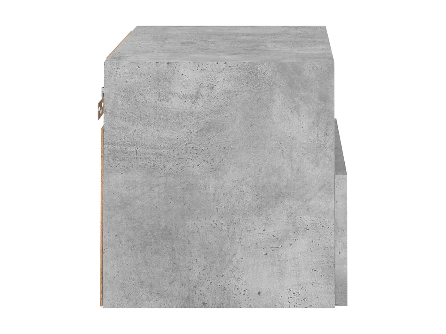 Sil  Meuble TV mural gris béton 40x30x30 cm bois d'ingénierie