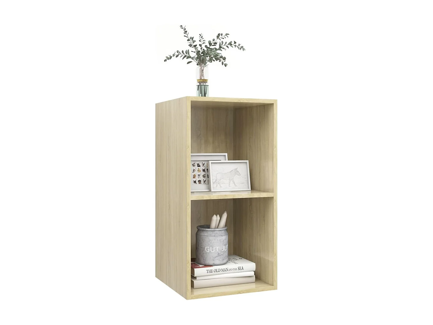 Aymee  Tv-wandmeubel 37x37x72 cm bewerkt hout sonoma eikenkleurig