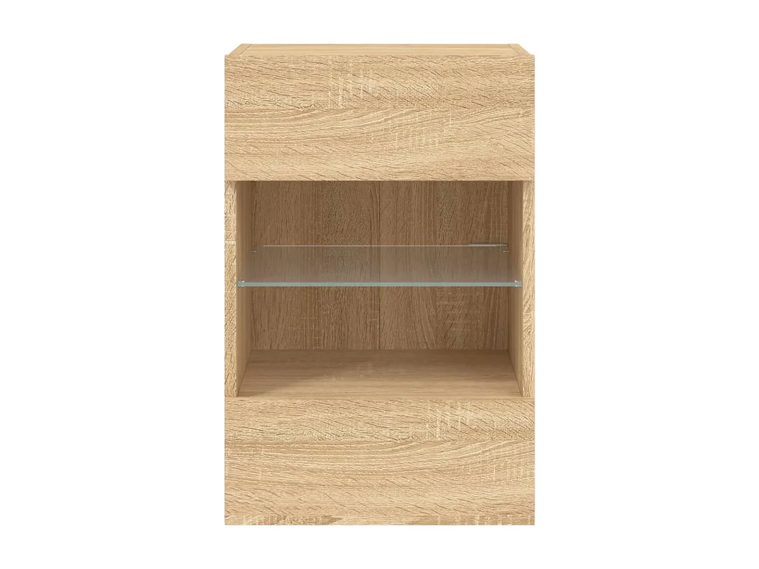 Prolenta Premium -  Meubles TV muraux lumières LED 2 pcs chêne sonoma 40x30x60,5 cm