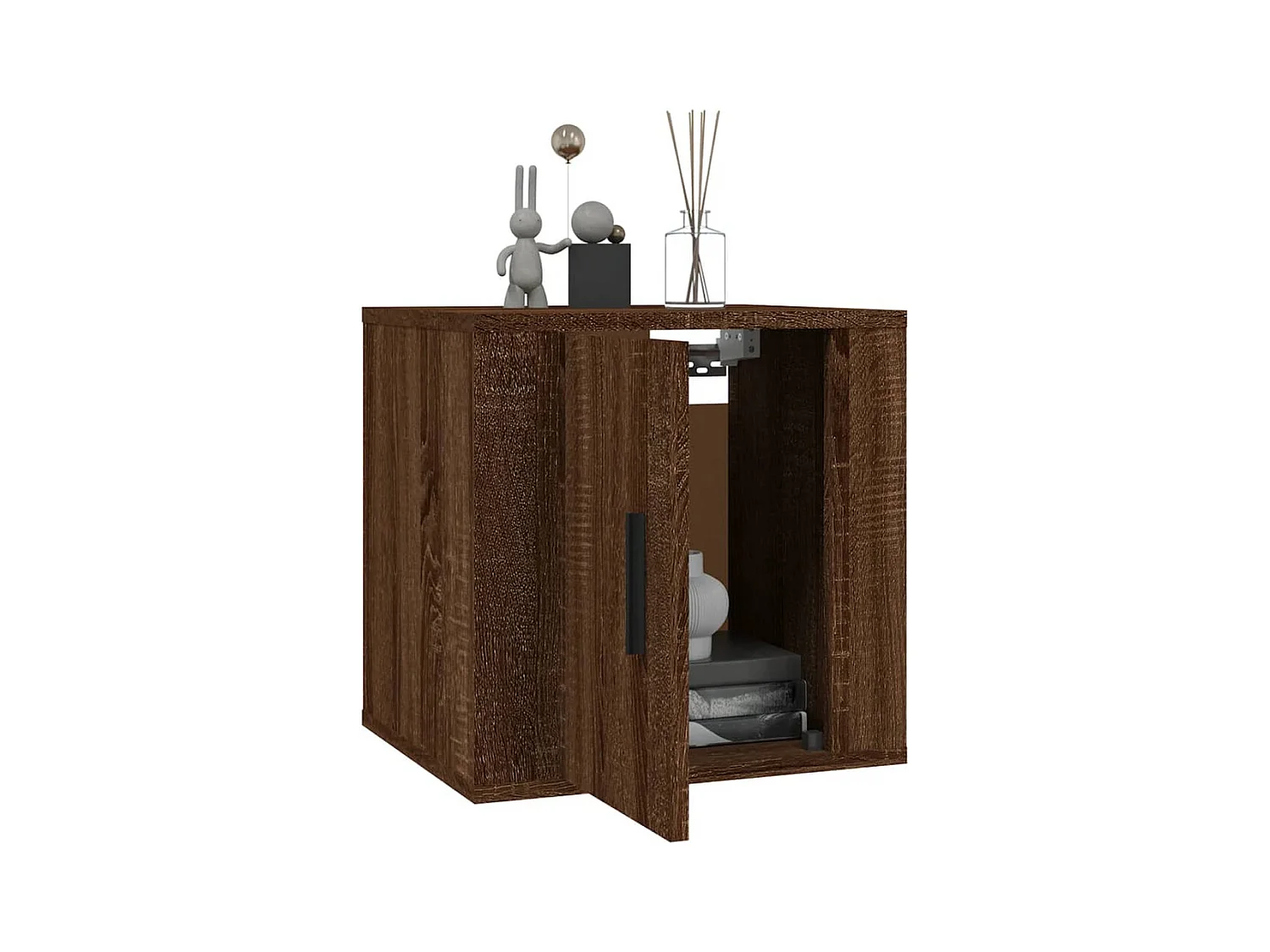 Murk  Mueble para TV de pared roble marrón 40x34,5x40 cm