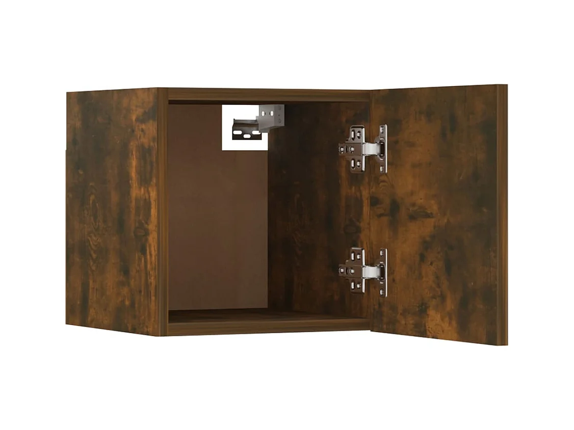 Ahakista  Tv-wandmeubel 30,5x30x30 cm gerookt eikenkleurig