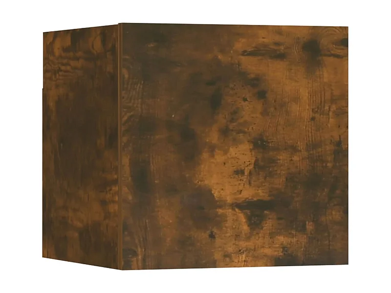 Ahakista  Mueble para TV de pared color roble ahumado 30,5x30x30 cm