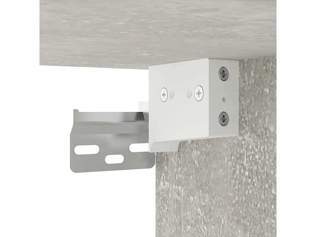 Murk  Muebles para TV de pared 2 uds gris hormigón 40x34,5x40 cm