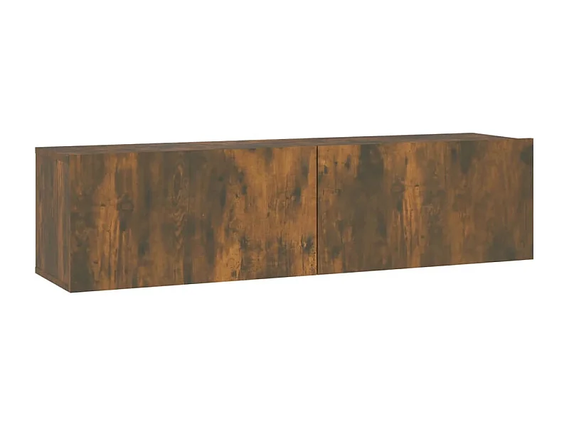 Mitchel  Tv-wandmeubel 120x30x30 cm bewerkt hout gerookt eikenkleurig