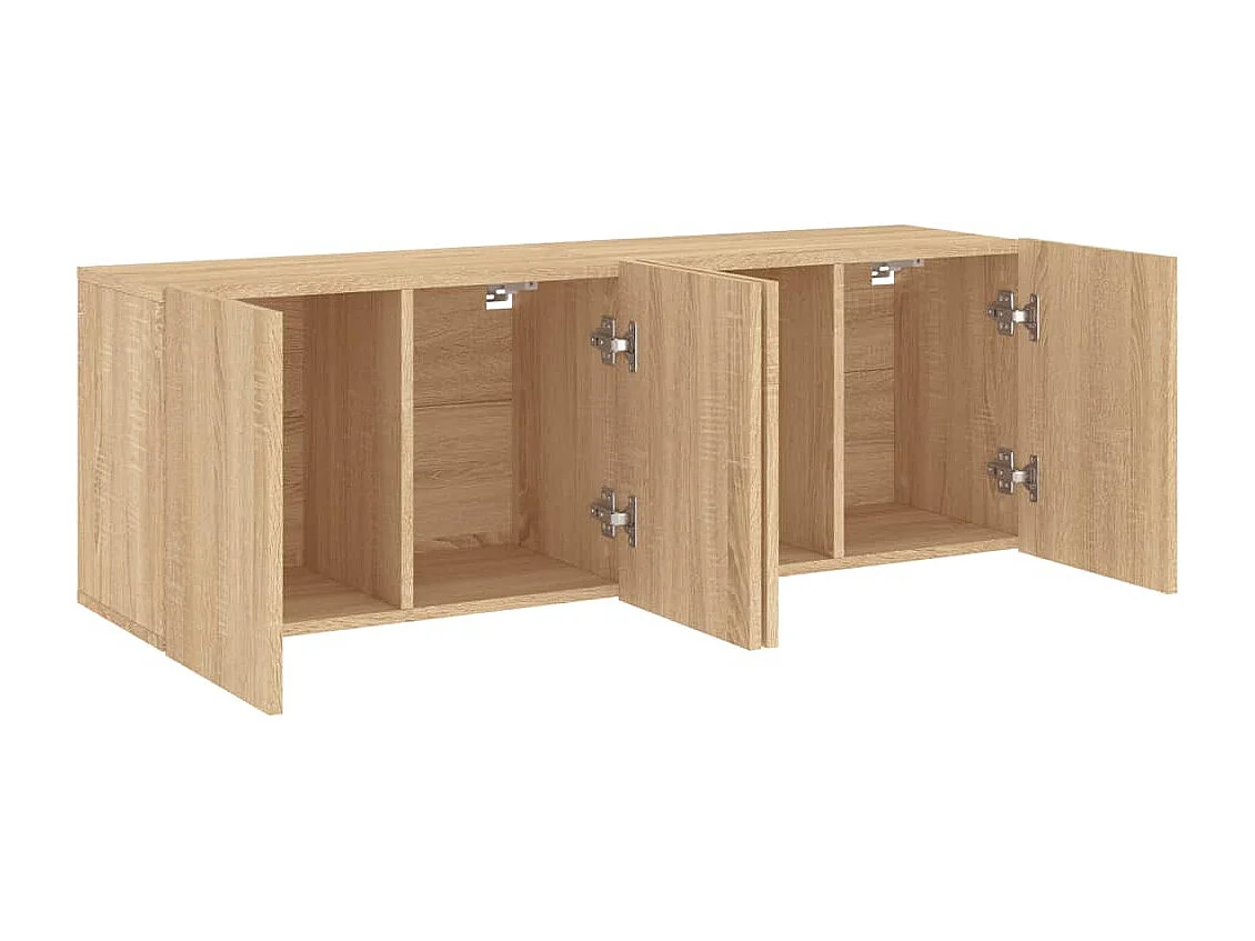 American Canyon  Tv-meubels 2 st wandgemonteerd 60x30x41 cm sonoma eikenkleurig