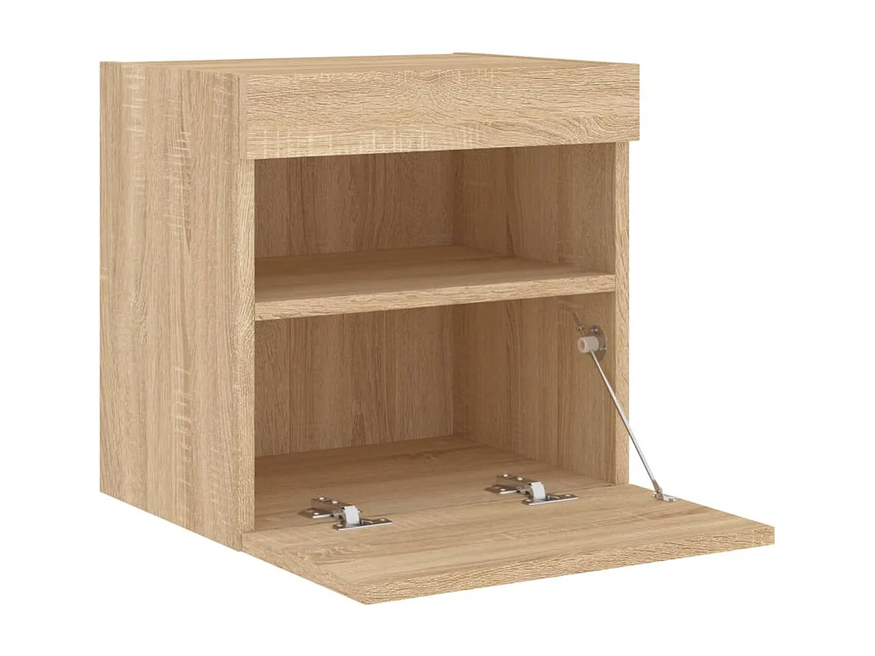 Ølstykke  Meubles TV muraux lumières LED 2 pcs chêne sonoma 40x30x40 cm