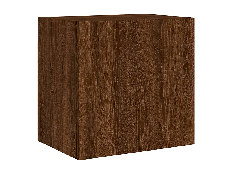Chaffee  Meuble TV mural chêne marron 40,5x30x40 cm bois d'ingénierie