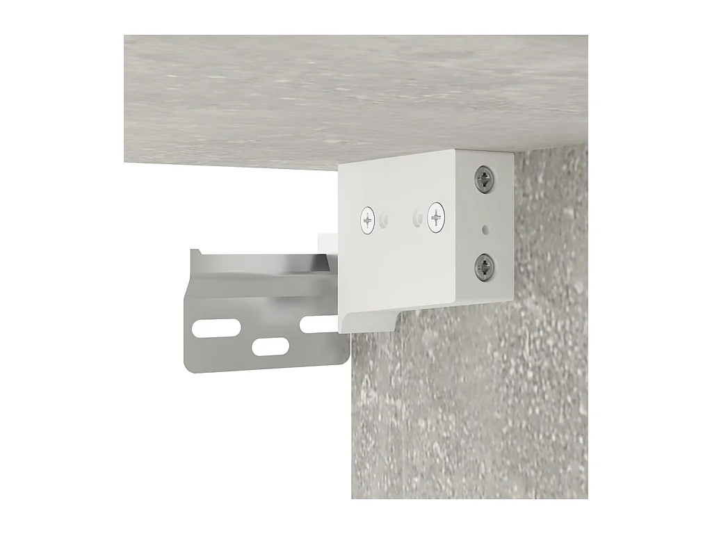 Murk  Muebles para TV de pared 2 uds gris hormigón 40x34,5x60 cm